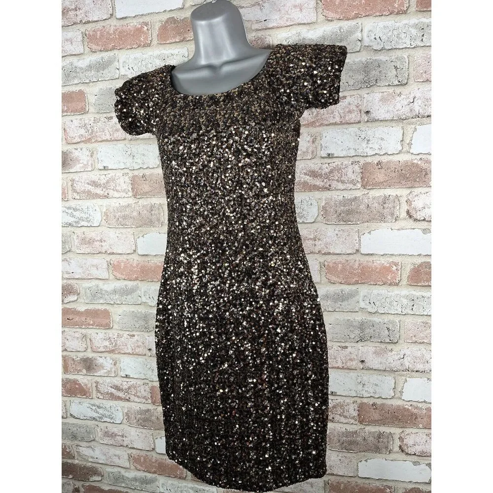 Dress The Population Sequin Sheath‎ Dress Medium - Picture 4 of 15